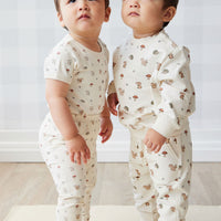 Organic Cotton Everyday Legging - Woodland Friends Childrens Legging from Jamie Kay USA