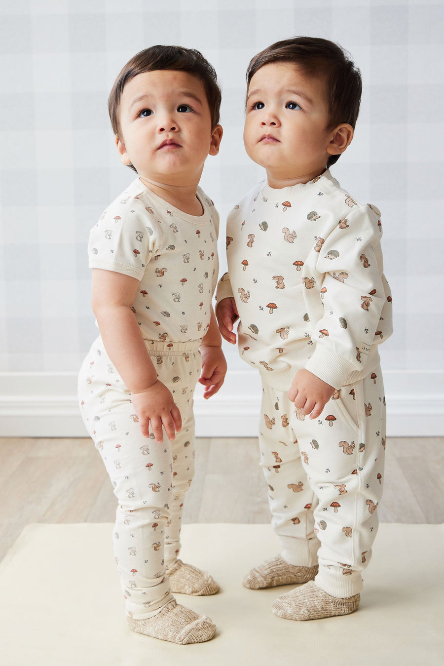 Organic Cotton Everyday Legging - Woodland Friends Childrens Legging from Jamie Kay USA