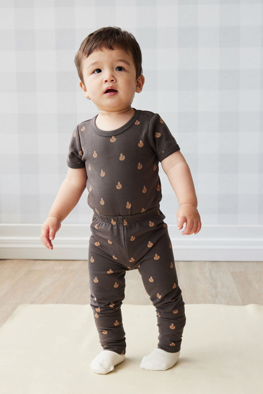 Organic Cotton Everyday Legging - Fox Cubs Wolf Childrens Legging from Jamie Kay USA