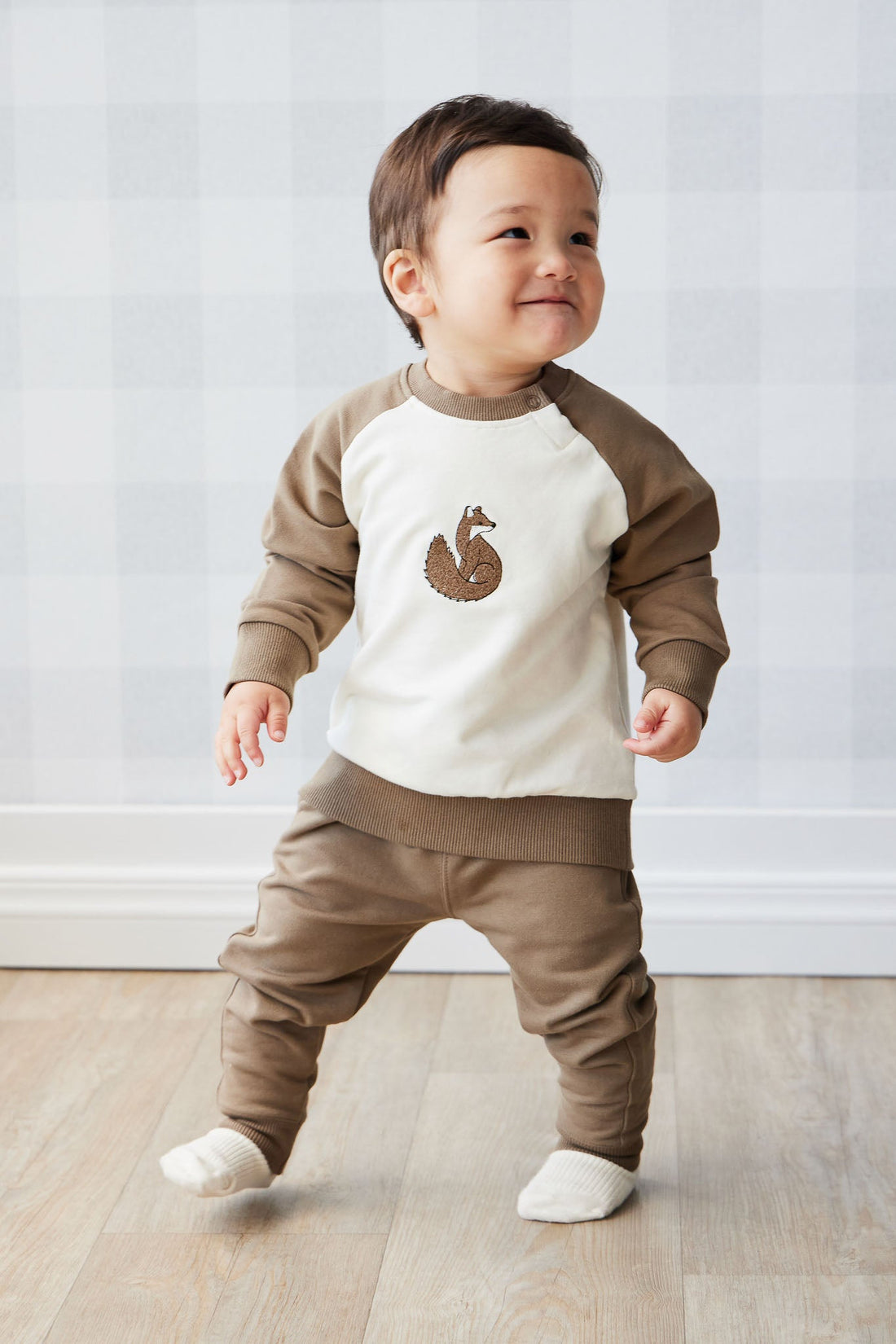 Organic Cotton Tao Sweatshirt - Oak Fox Childrens Top from Jamie Kay USA