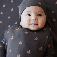 Organic Cotton Bib - Fox Cubs Wolf Childrens Bib from Jamie Kay USA