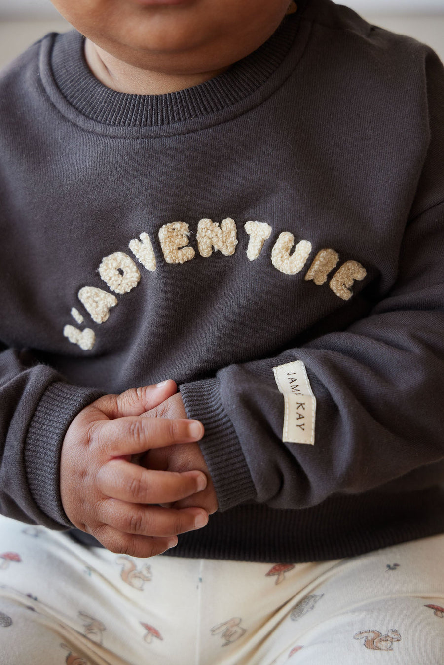 Organic Cotton Damien Sweatshirt - Kalamata L' Adventure Childrens Top from Jamie Kay USA