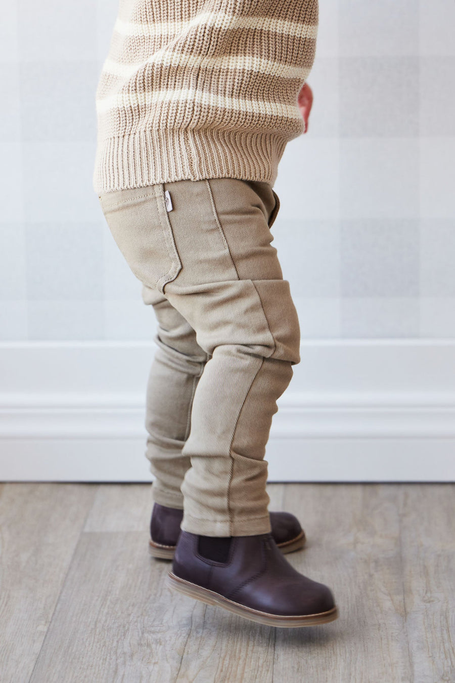 Austin Cotton Twill Pant - Oak Childrens Pant from Jamie Kay USA