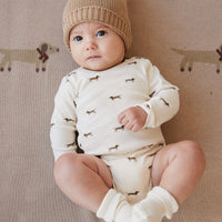 Classic Rib Sock - Cloud Childrens Socks from Jamie Kay USA