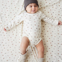 Organic Cotton Fernley Bodysuit - Woodland Friends Childrens Bodysuit from Jamie Kay USA