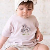 Organic Cotton Headband - Moons Garden Lavender Childrens Headband from Jamie Kay USA