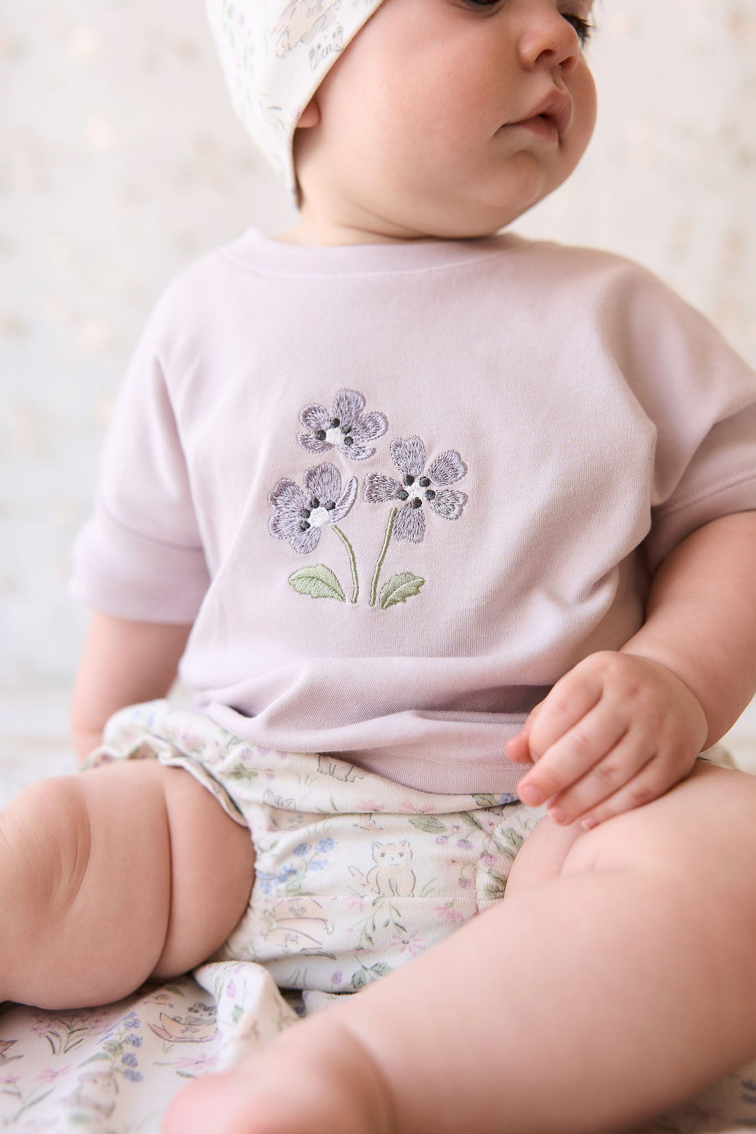 Pima Cotton Mimi Top - Luna Meadow Flowers Childrens Top from Jamie Kay USA