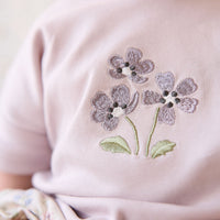 Pima Cotton Mimi Top - Luna Meadow Flowers Childrens Top from Jamie Kay USA