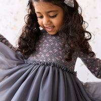 Anna Tulle Dress - Rosalie Floral Lava Childrens Dress from Jamie Kay USA