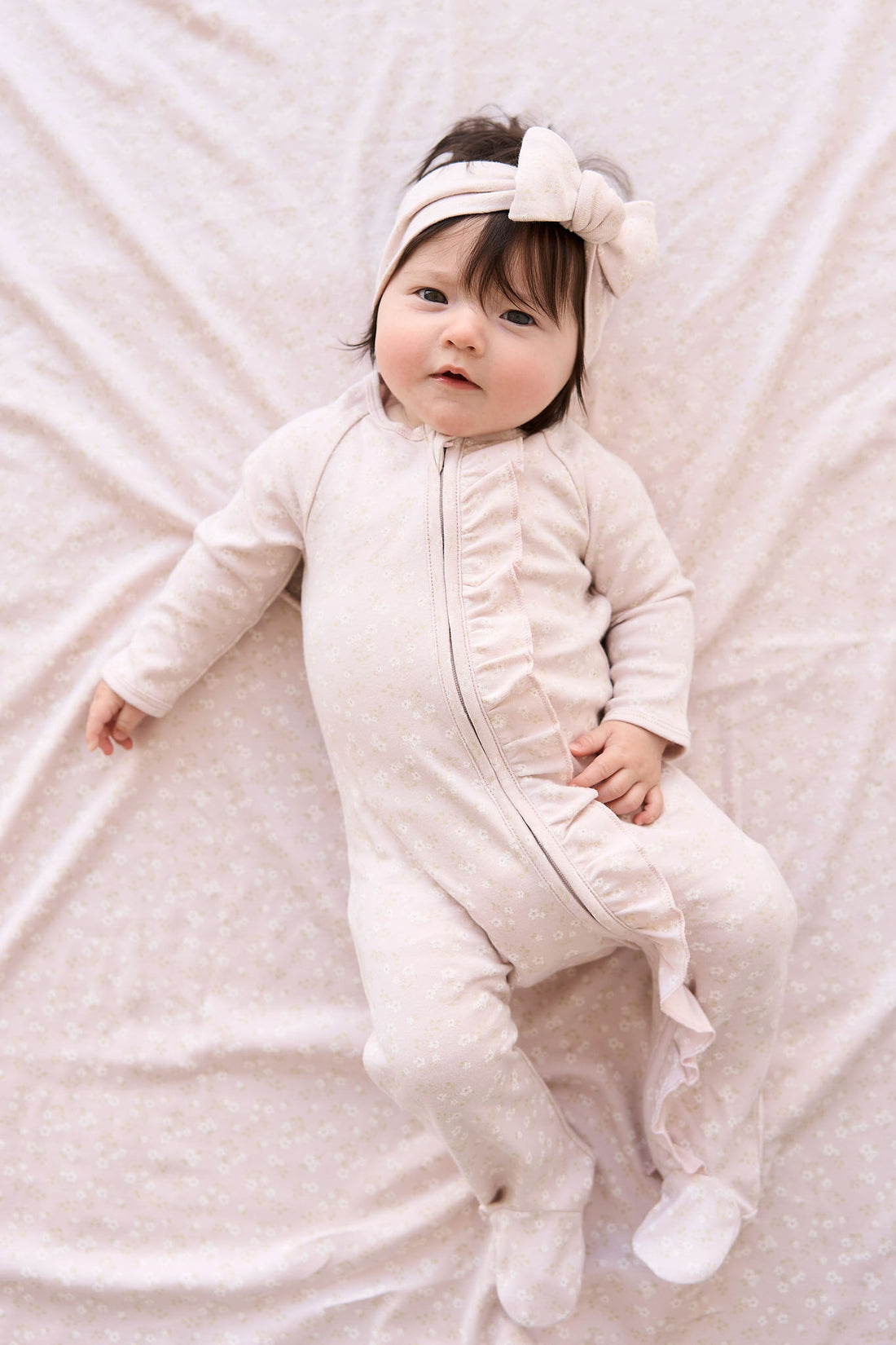 Organic Cotton Melanie Onepiece - Addie Lilac Childrens Onepiece from Jamie Kay USA