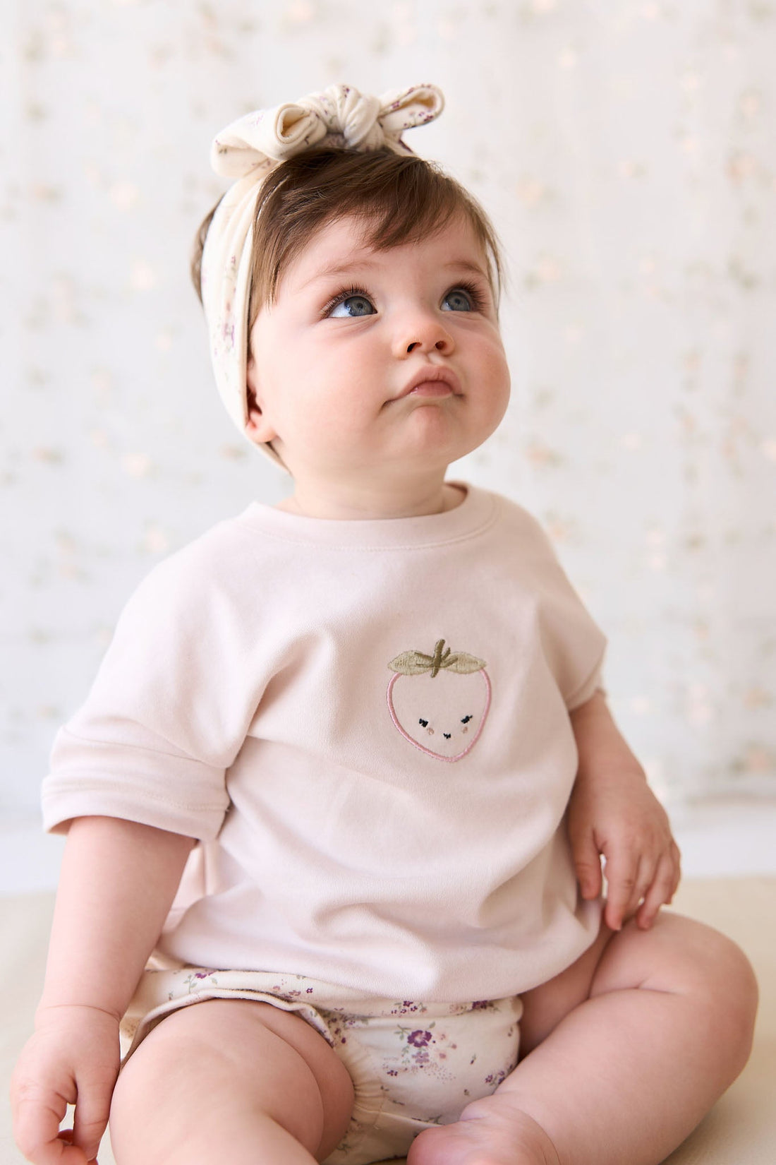 Pima Cotton Mimi Top - Rosewater Strawberry Childrens Top from Jamie Kay USA