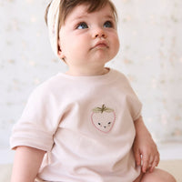 Pima Cotton Mimi Top - Rosewater Strawberry Childrens Top from Jamie Kay USA