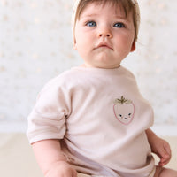 Organic Cotton Frill Bloomer - Sweet William Floral Natural Childrens Bloomer from Jamie Kay USA