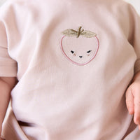 Pima Cotton Mimi Top - Rosewater Strawberry Childrens Top from Jamie Kay USA