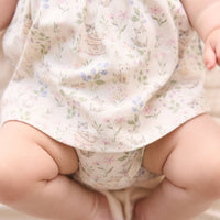 Organic Cotton Elianna Playsuit - Moons Garden Lavender Childrens Playsuit from Jamie Kay USA