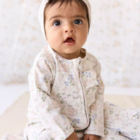 Organic Cotton Melanie Onepiece - Moons Garden Lavender Childrens Onepiece from Jamie Kay USA