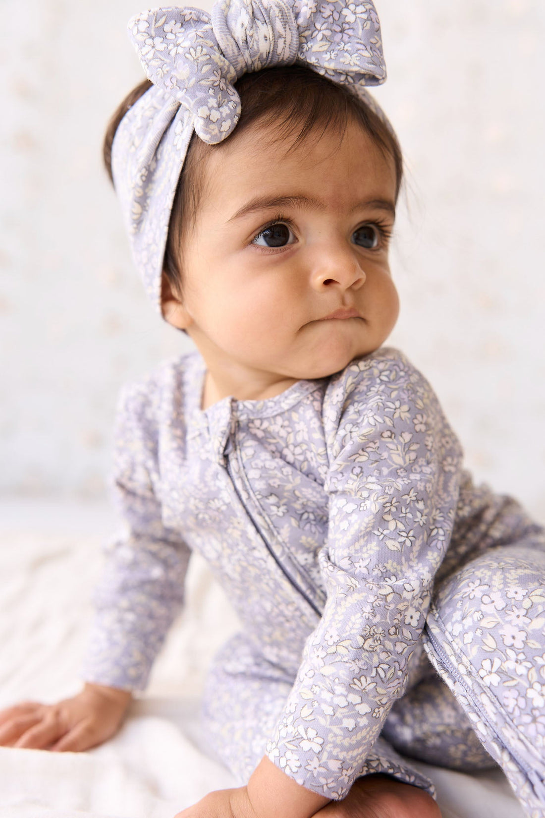 Organic Cotton Frankie Onepiece - April Lilac Childrens Onepiece from Jamie Kay USA