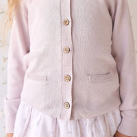 Gabrielle Cardigan - Violet Tint Childrens Cardigan from Jamie Kay USA