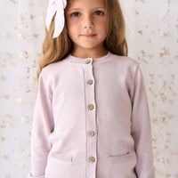 Gabrielle Cardigan - Violet Tint Childrens Cardigan from Jamie Kay USA