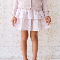 Organic Cotton Muslin Samantha Skirt - Meredith Violet Childrens Skirt from Jamie Kay USA