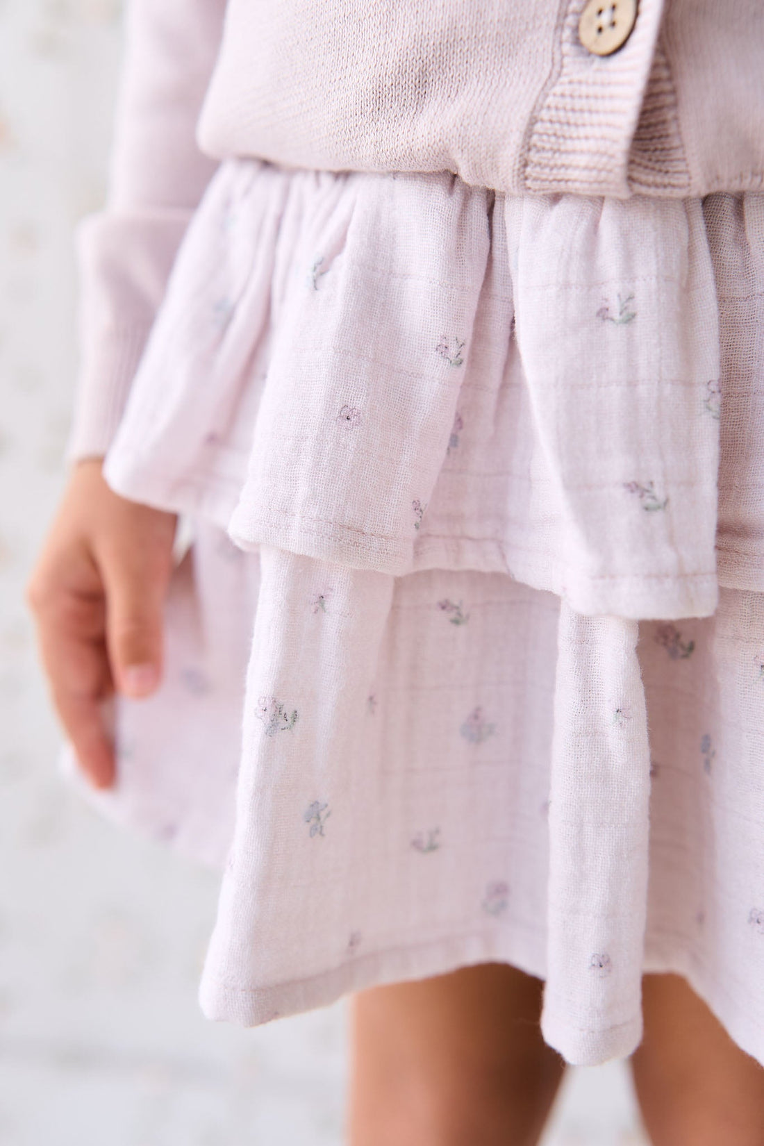 Organic Cotton Muslin Samantha Skirt - Meredith Violet Childrens Skirt from Jamie Kay USA