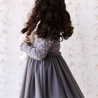 Anna Tulle Dress - Rosalie Floral Lava Childrens Dress from Jamie Kay USA