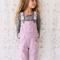 Jordie Cord Overall - Lilac Blush Childrens Overall from Jamie Kay USA