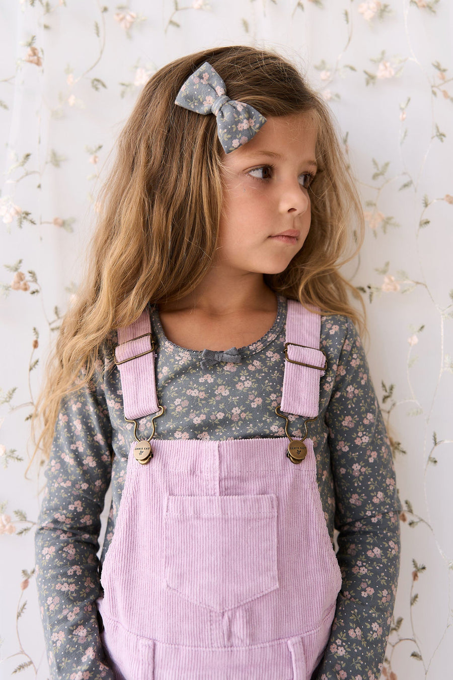 Jordie Cord Overall - Lilac Blush Childrens Overall from Jamie Kay USA