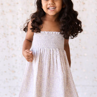 Organic Cotton Mira Dress - Chloe Lavender Childrens Dress from Jamie Kay USA