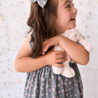 Organic Cotton Sienna Dress - Rosalie Floral Lava Childrens Dress from Jamie Kay USA