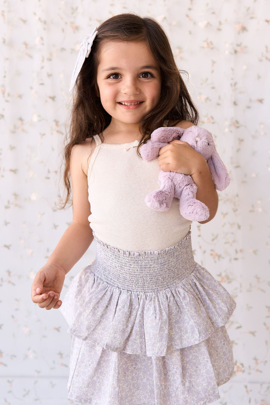 Organic Cotton Samantha Skirt - Chloe Lavender Childrens Skirt from Jamie Kay USA