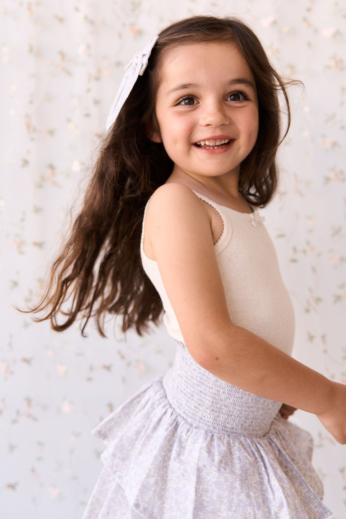 Organic Cotton Samantha Skirt - Chloe Lavender Childrens Skirt from Jamie Kay USA