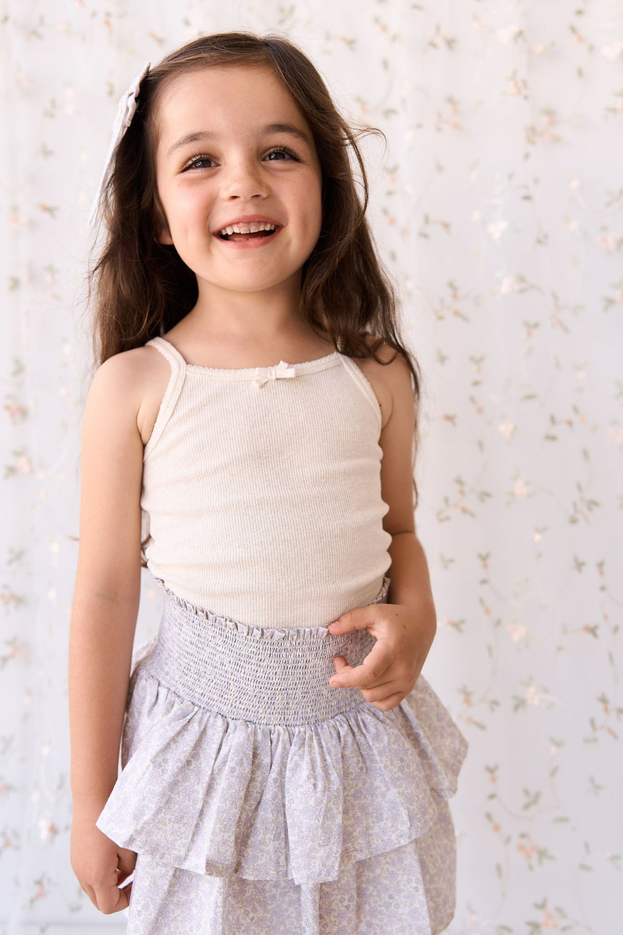 Organic Cotton Samantha Skirt - Chloe Lavender Childrens Skirt from Jamie Kay USA