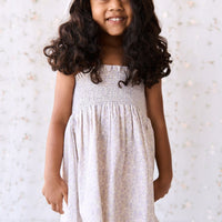 Organic Cotton Mira Dress - Chloe Lavender Childrens Dress from Jamie Kay USA