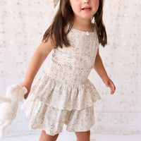 Organic Cotton Ruby Skirt - Moons Garden Lavender Childrens Skirt from Jamie Kay USA