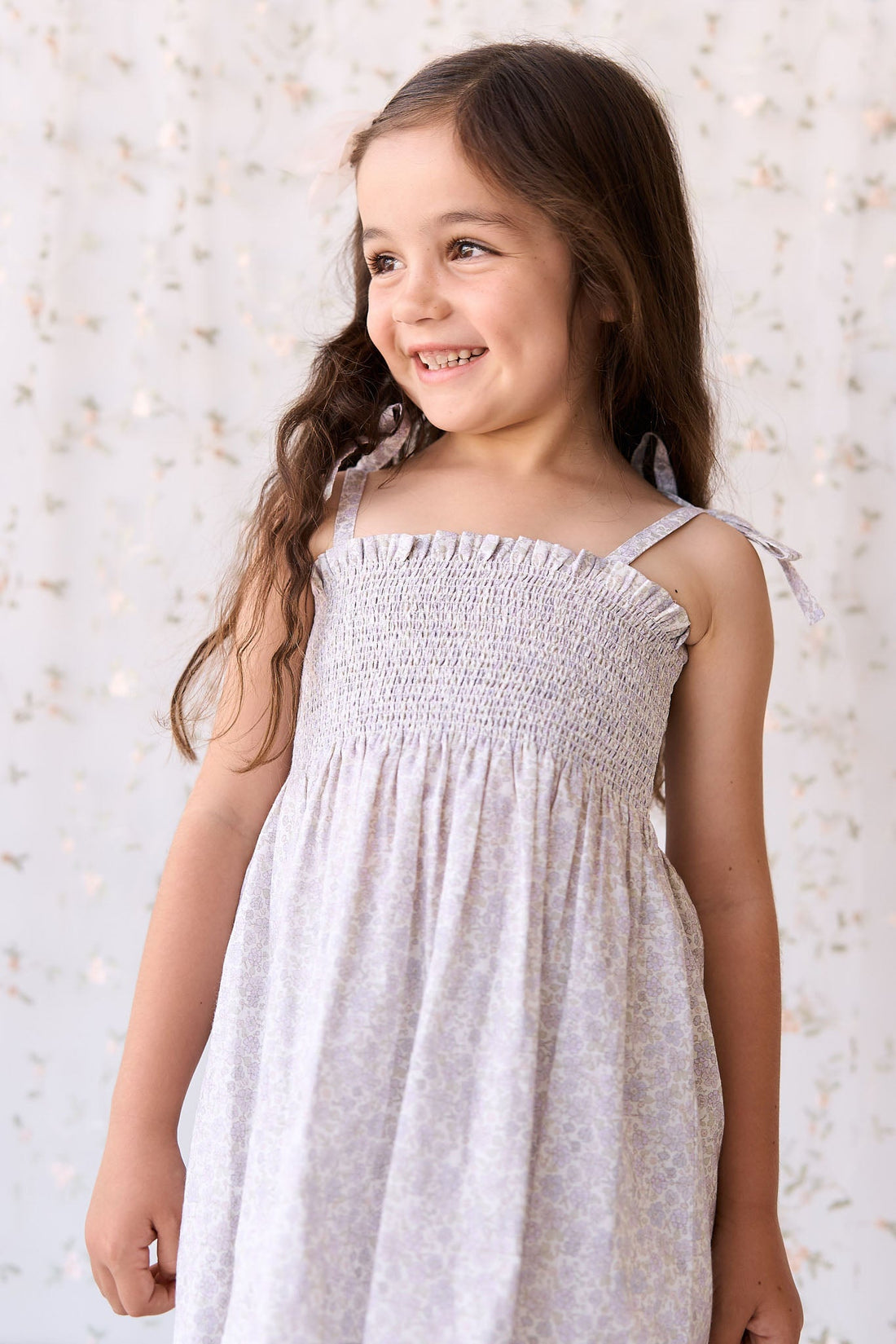 Organic Cotton Mira Top - Chloe Lavender Childrens Top from Jamie Kay USA