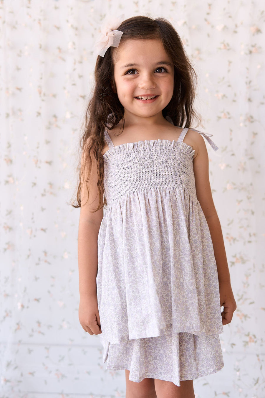 Organic Cotton Mira Top - Chloe Lavender Childrens Top from Jamie Kay USA