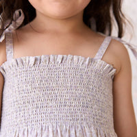 Organic Cotton Mira Top - Chloe Lavender Childrens Top from Jamie Kay USA