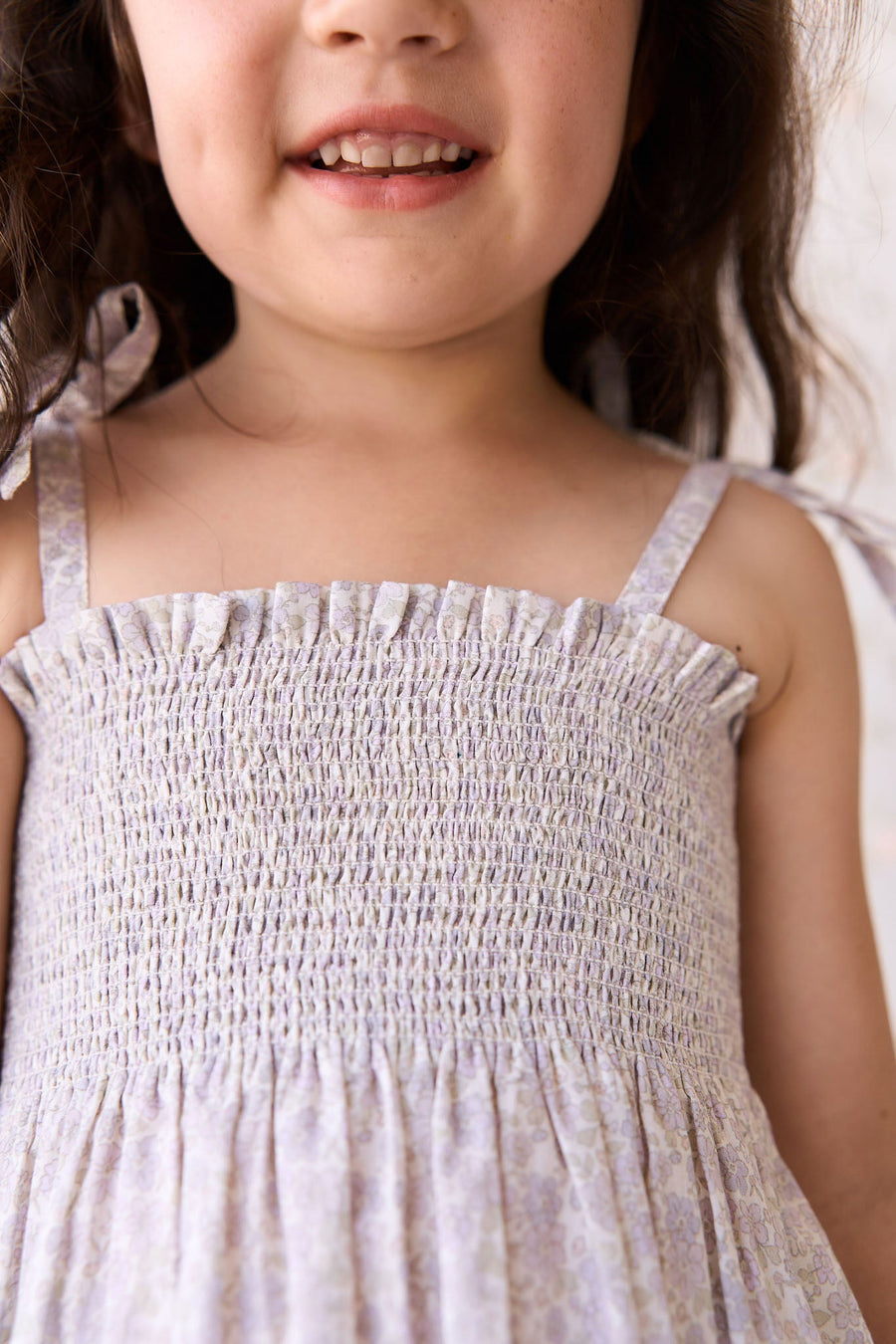 Organic Cotton Mira Top - Chloe Lavender Childrens Top from Jamie Kay USA