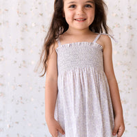 Organic Cotton Mira Top - Chloe Lavender Childrens Top from Jamie Kay USA