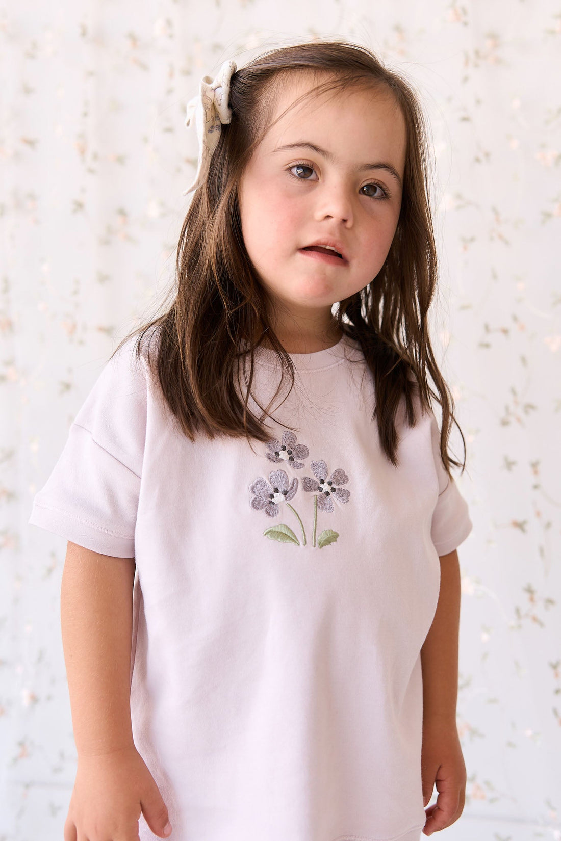 Pima Cotton Mimi Top - Luna Meadow Flowers Childrens Top from Jamie Kay USA