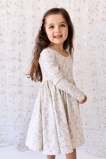 Organic Cotton Tallulah Dress - Moons Garden Lavender Childrens Dress from Jamie Kay USA