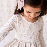 Organic Cotton Tallulah Dress - Moons Garden Lavender Childrens Dress from Jamie Kay USA