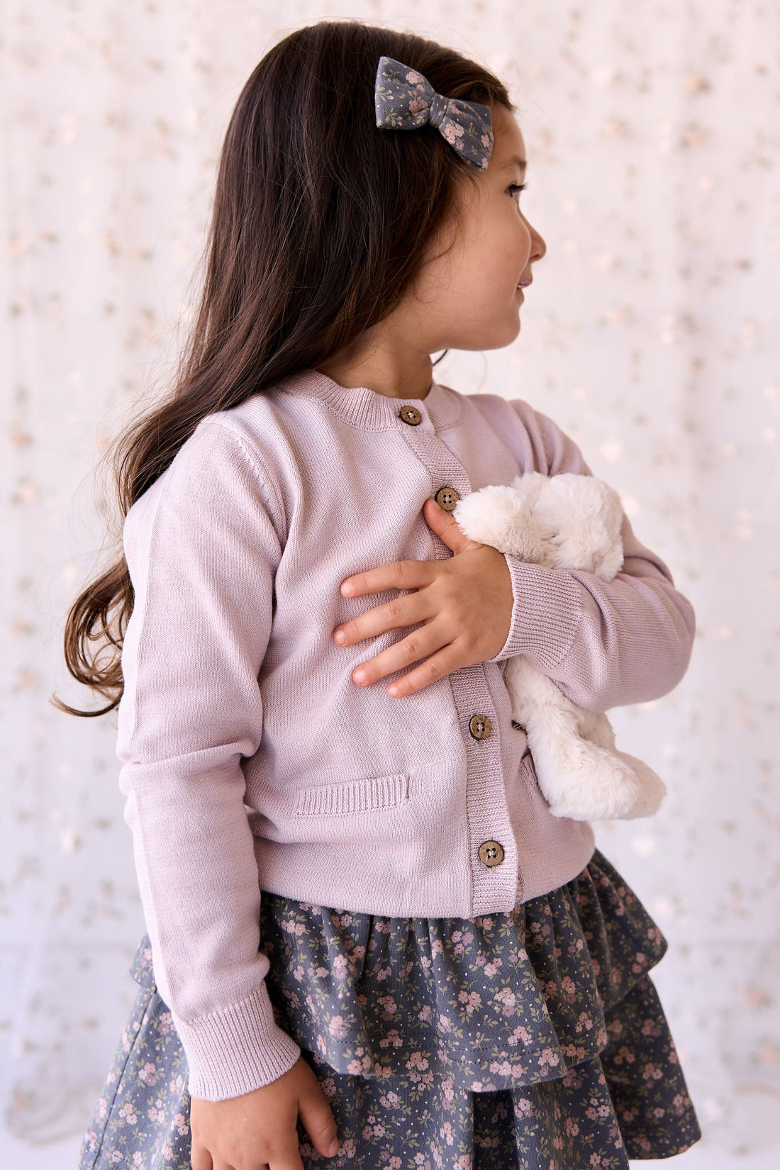 Gabrielle Cardigan - Violet Tint Childrens Cardigan from Jamie Kay USA