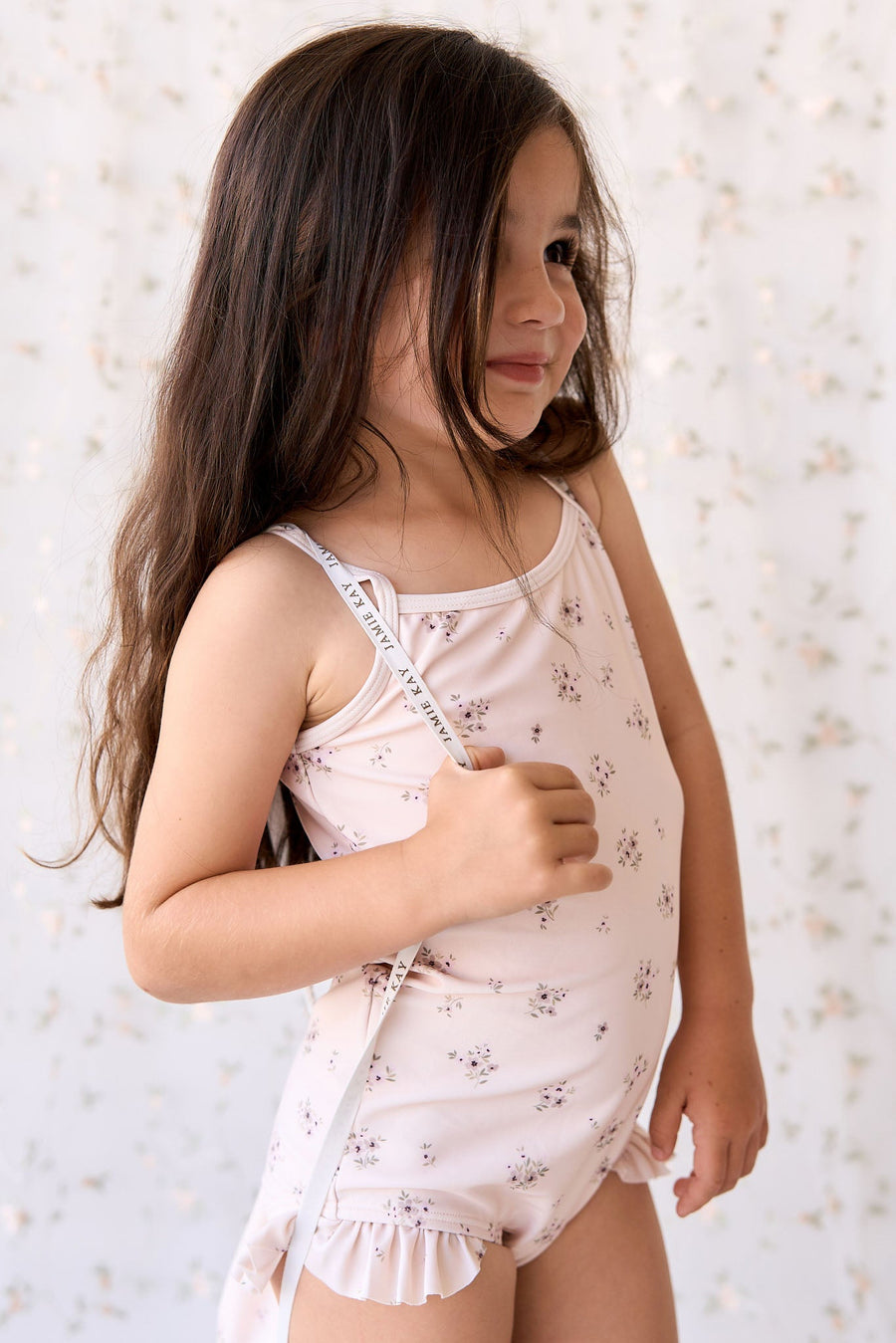 Robin Swimsuit - Goldie Bouquet Morganite Childrens Swimwear from Jamie Kay USA