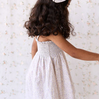 Organic Cotton Mira Dress - Chloe Lavender Childrens Dress from Jamie Kay USA