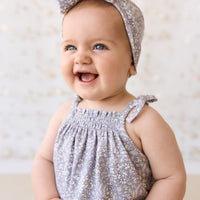 Organic Cotton Headband - April Lilac Childrens Headband from Jamie Kay USA