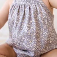 Organic Cotton Cassie Playsuit - April Lilac Childrens Playsuit from Jamie Kay USA