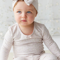 Organic Cotton Long Sleeve Bodysuit - Addie Lilac Childrens Bodysuit from Jamie Kay USA