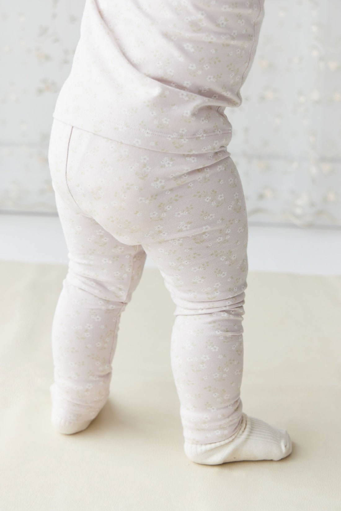 Organic Cotton Everyday Legging - Addie Lilac Childrens Legging from Jamie Kay USA